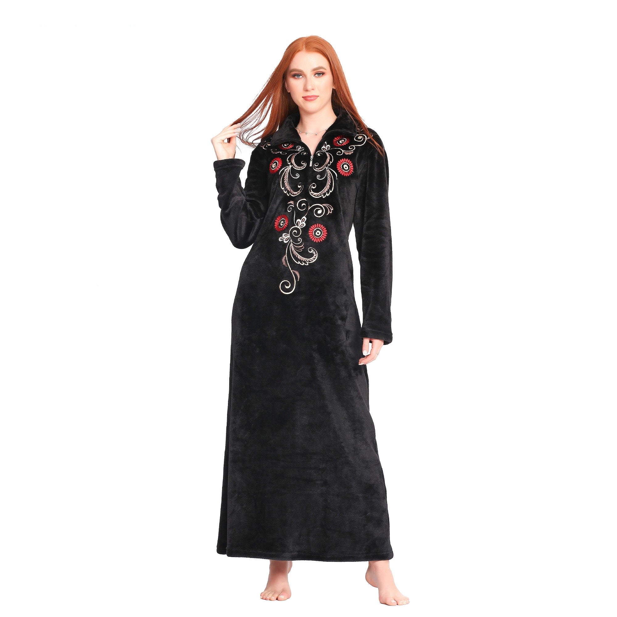 Warm and Elegant Fur Winter Abaya