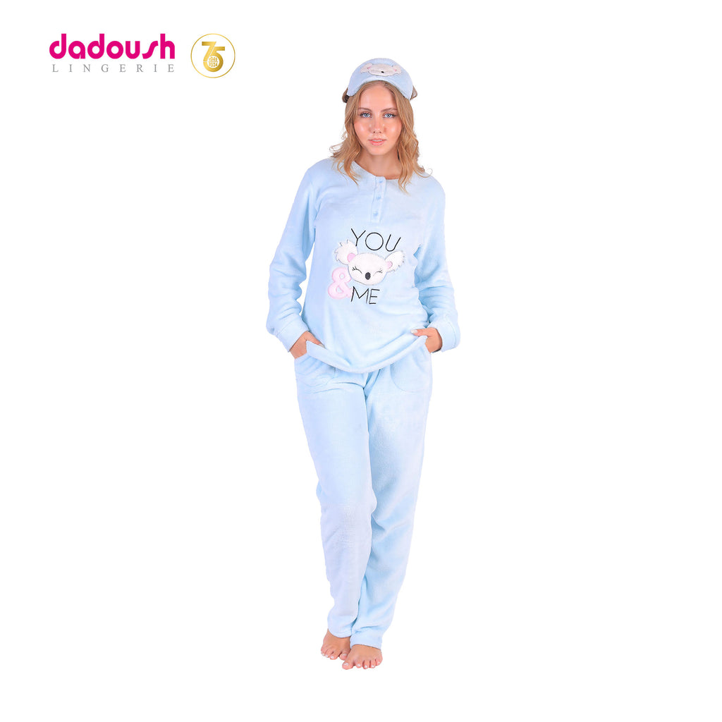 Cozy Women's Fur Pyjama Set