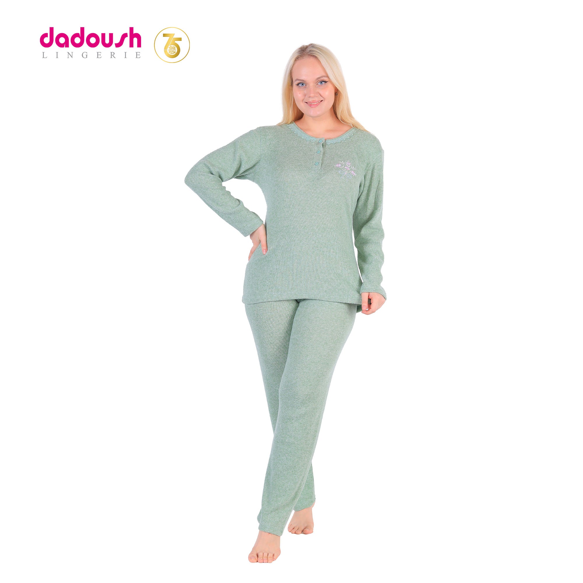 Warm Winter Women's Long-Sleeve Pyjama Set
