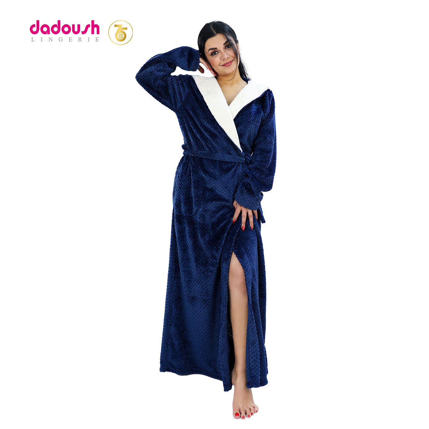 Long Warm Winter Fleece robe