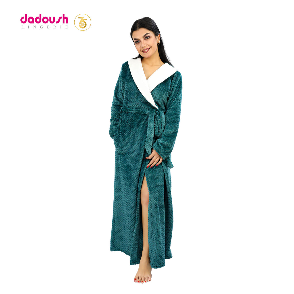 Long Warm Winter Fleece robe
