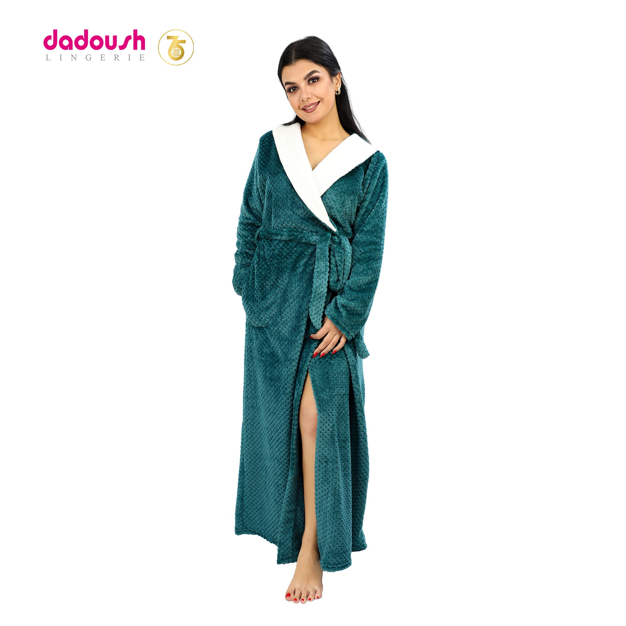 Long Warm Winter Fleece robe
