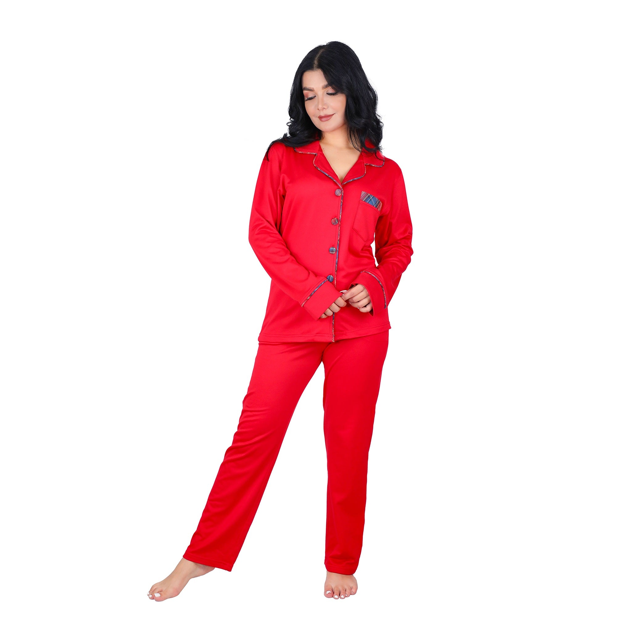 Women's Classic Button-Down Pajama Set