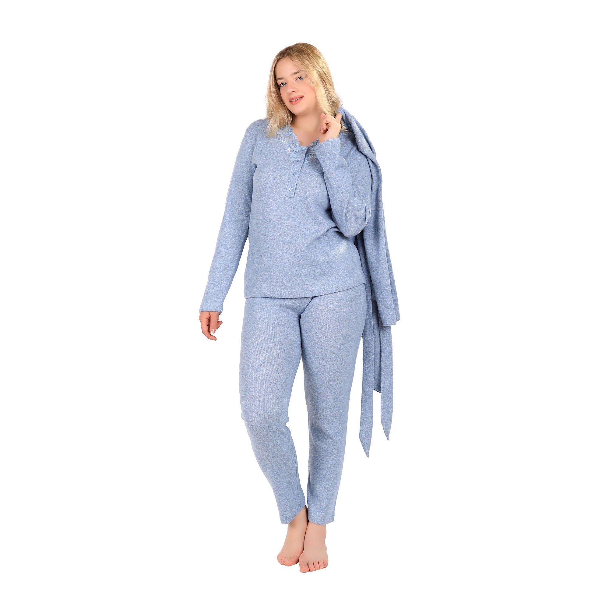Elegant 3-Piece Women's Loungewear Set