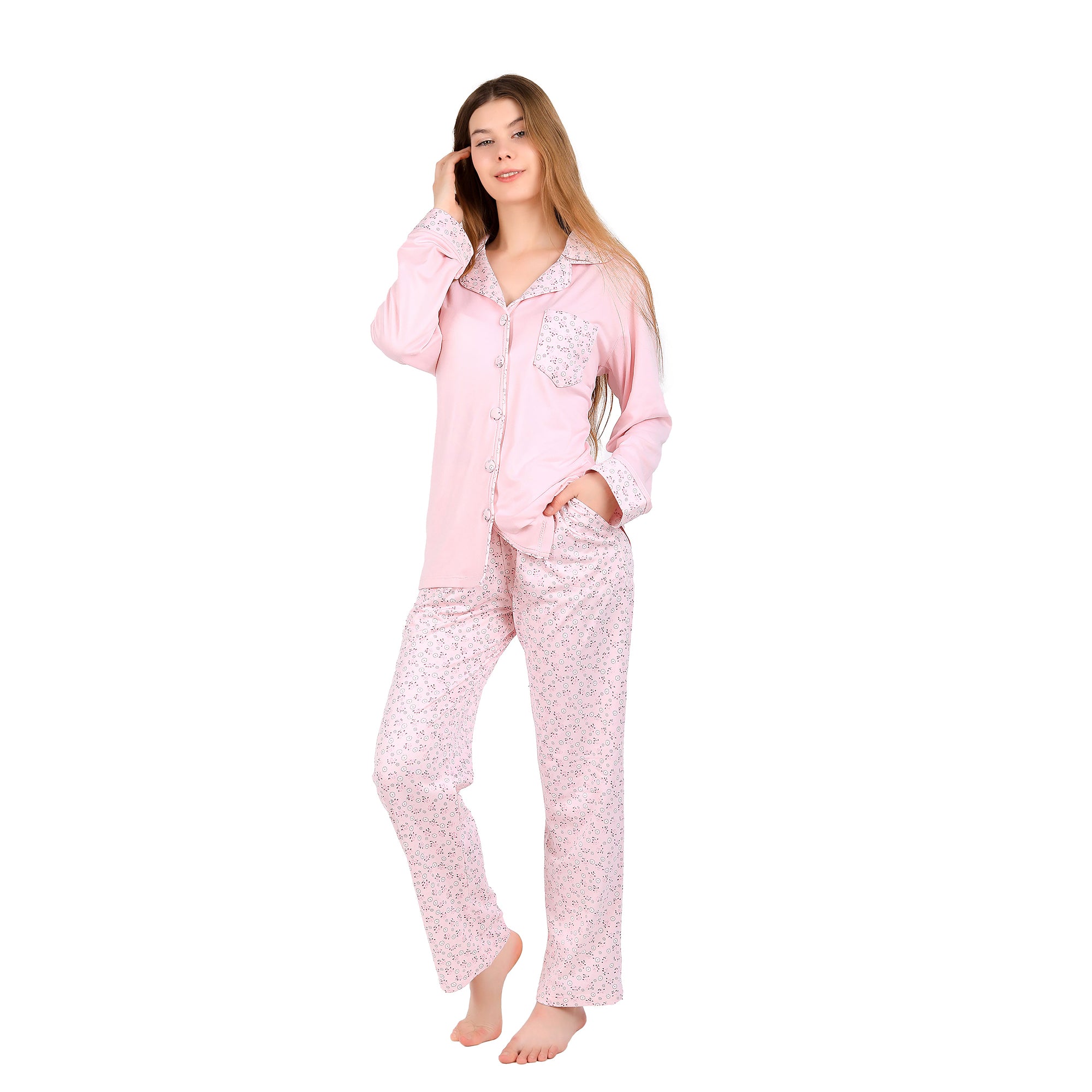 Women's Classic Printed Pajama Set