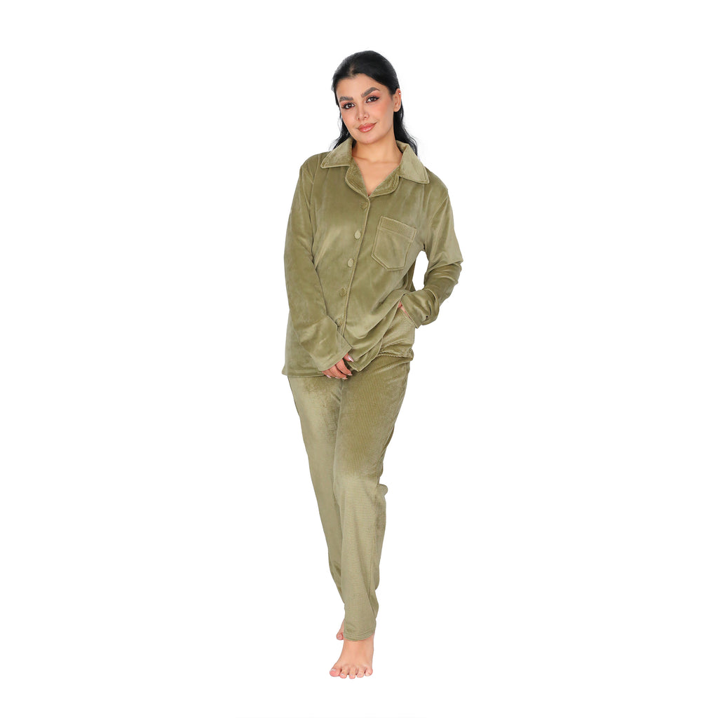 Women's Classic Velvet Pajama Set